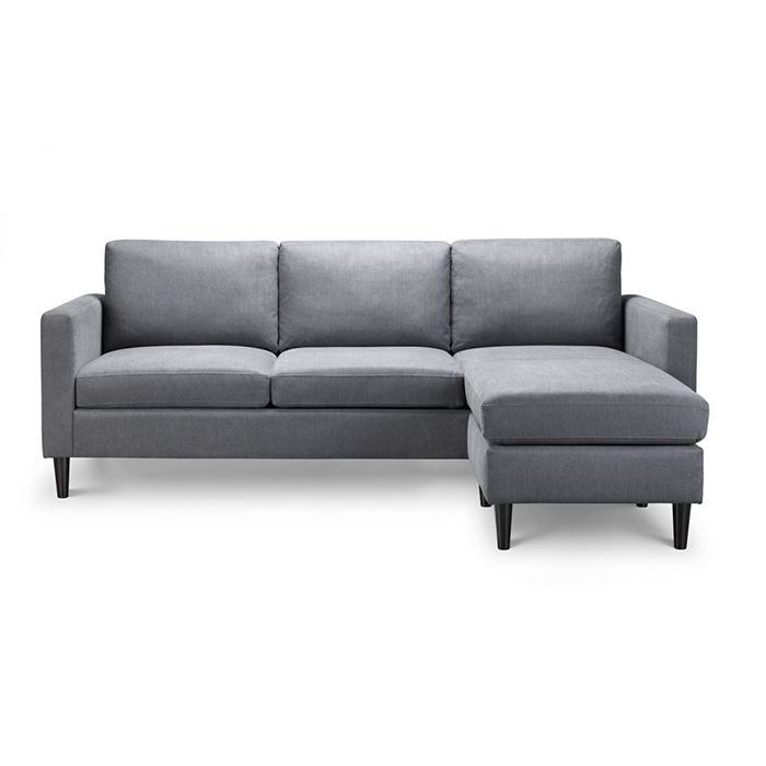 Marant Grey Linen Corner Sofa (IMG)